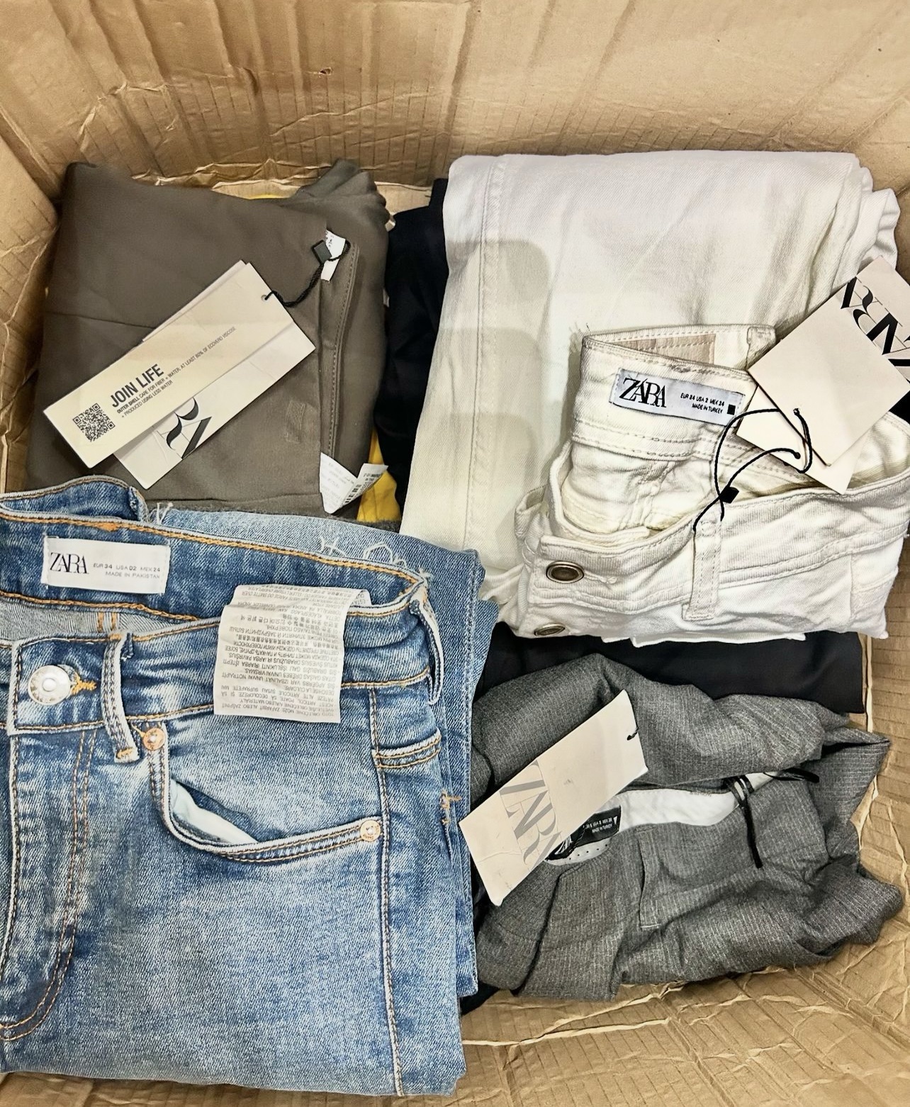 Zara clothing pallets Shell Liquidations